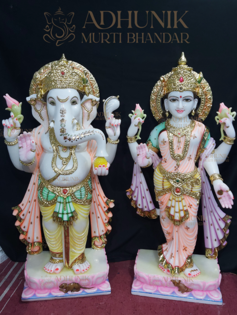 marble ganesh laxmi