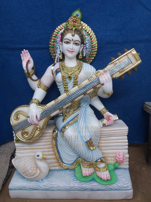 marble saraswati mata